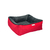 Cama Cuadrada Pequeña Lux - Rojo 60 x 60 x 15