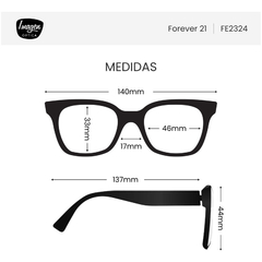 Lentes Sol Anteojos Forever 21 Hombre Mujer Fe2324 - Imagen Óptica