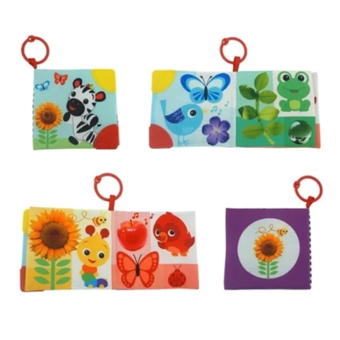 WOODYS TOYS Librito Estimulacion sensorial y texturas Animalitos 12 cm +0m ( 110381 )