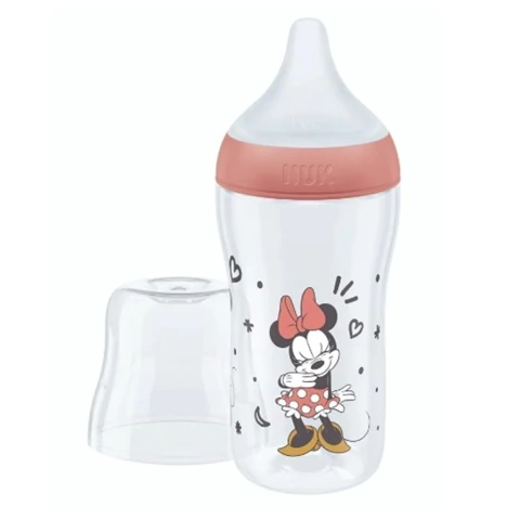NUK Mamadera Perfect Match 260 ml Control de Temperatura Mickey y Minnie Mouse 3m+ en internet