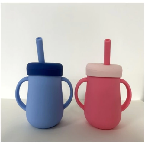 LOOPI Vaso Silicona Bebe Con Sorbete Y Asas 180ml +6m (9360) - comprar online