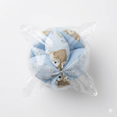 PELOTA Montessori de Tela para Bebés - Estimulación Temprana - Solescitos Baby Store