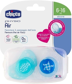 CHICCO Chupete Physio Air Silicona x 2 un 0-6m / 12 m / 6-16 m - comprar online