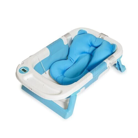 LOVE Bañadera Plegable Portatil Con Reductor y Termometro (B322 ) - Solescitos Baby Store