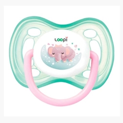 LOOPI Chupete Silicona 0-6 m Brilla En La Oscuridad (9000) - Solescitos Baby Store