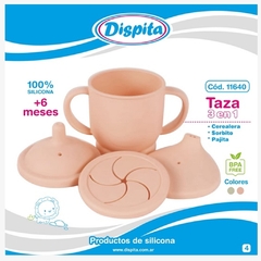 DISPITA Taza Silicona Cerealera-Sorbito-Bombillita 6m+ (11640)