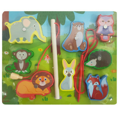EXPLORER FAN Animales De La Selva Magnetico y Juego De Encastre De Madera (MA33 )