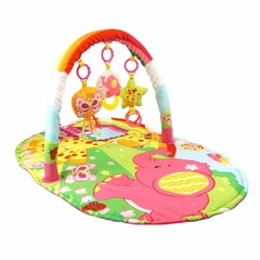 GIMNASIO Alfombra Sonajero Elefante 95 x 52 Cm 0m+ ( JC )