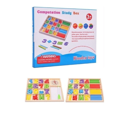 CAJA De Madera Con Numeros