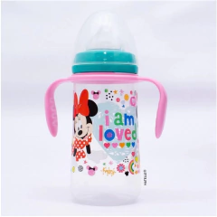 NATELLE Biberón con Asas 300 ml. Mickey - Minnie