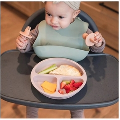 KRO Set Cuchara Tenedor Silicona Mini Bebe Aprendizaje Cubierto art.208