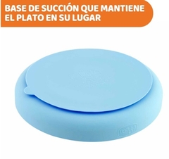 CHICCO Plato Silicona Línea Take Eat Easy Con Divisiones - Solescitos Baby Store