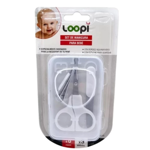 LOOPI Set De Tijera Alicate Y Lima En Estuche Para Bebé (8720) en internet