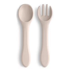 KRO Set Cubierto Cuchara Tenedor De Silicona Flexible Bebe art.171 en internet