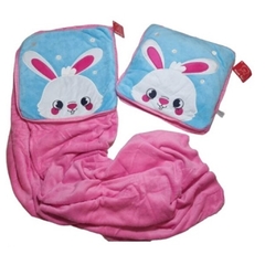 ALMOHADON 2 en 1 Manta Animalitos 1.60 M X 1.10 M ( 113436 ) jc