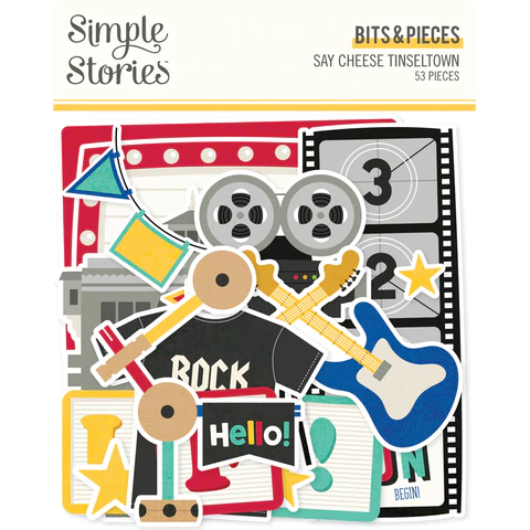Die Cuts Bits & Pieces Say Cheese Tinseltown - Simple Stories