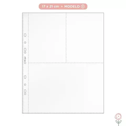 PLASTICOS PARA ALBUM 17 X 21CM - MODELO 2 JUJU SCRAPBOOK