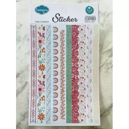 Adesivos Tirinhas Florais