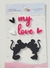 Cartela de recortes em acrilico - My Love