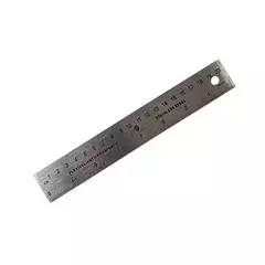 Régua antiderrapante/flexível/aço - 20cm