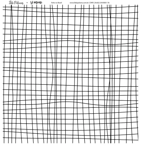 Transparência Grid Preto - Fabi Paliares