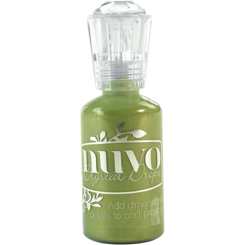 Nuvo Crystal Drops - Metallic Bottler Green
