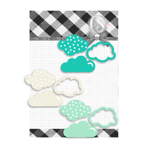 Acrilico Nuvens - Coleção Mix tape