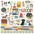 Cartela de adesivos 30x30 Pet Shoppe Dog - Simple Stories