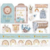Die cuts com foil - Boho Baby boy - Litoarte