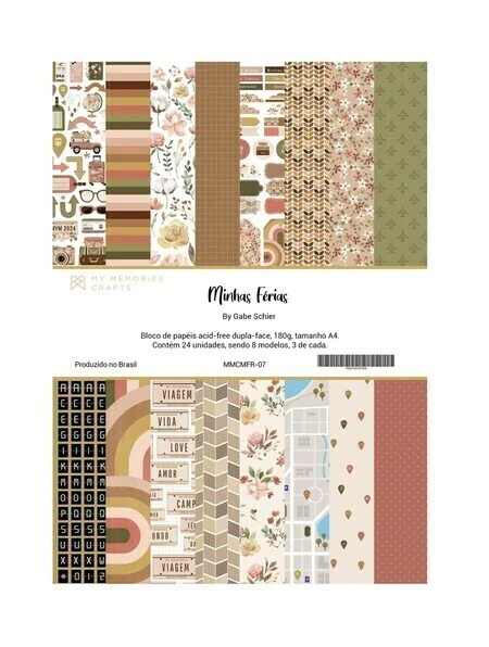 Bloco A4 - Coleção Minhas Férias