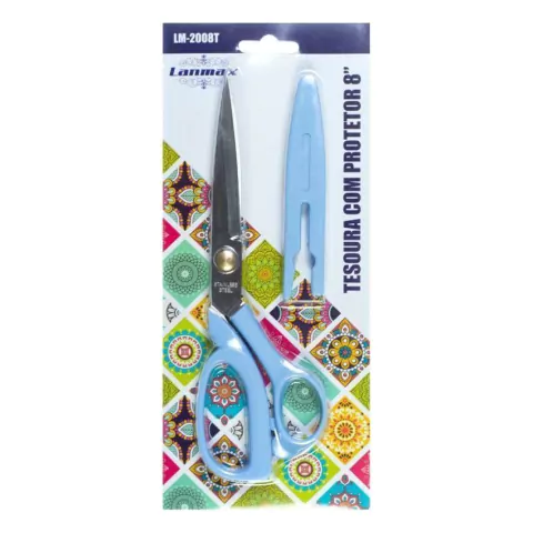 Tesoura com Protetor 8" - Lanmax