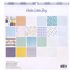 Bloco 30x30cm - Hello Little Boy - American Crafts - comprar online
