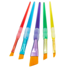 KIT PINCEIS CHANFRADOS C/ 5 UNIDADES - LINHA EASY - BEE UNIQUE - comprar online