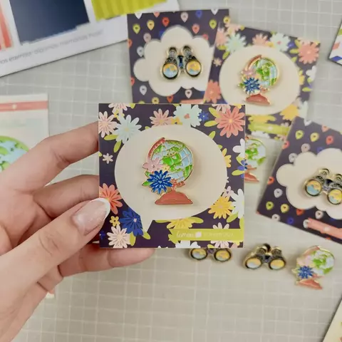 Pin Globo - Faça as malas 2 - Lemon Scrapbook
