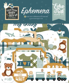 Die Cuts Especial Baby Boy - Ephemera
