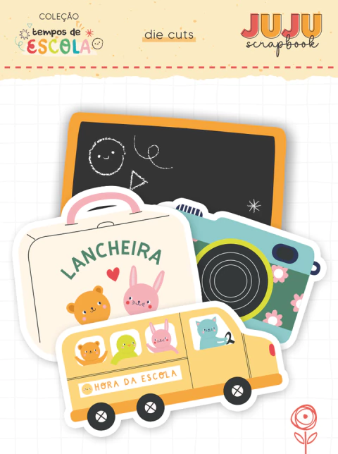 Die Cuts Lápis de Cor - Coleção Tempos de Escola - Juju Scrapbook