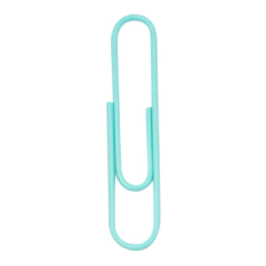 COPINHO DE CLIPS DE PAPEL COM 80 PCS - 50MM VERDE MINT - BEE UNIQUE - comprar online