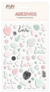 Cartela de Adesivos Puffy - Modelo Love