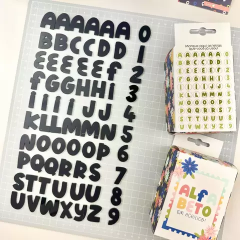 Acrílico Lemon Scrapbook - Faça as Malas 2 - Alfabeto