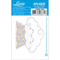 Aplique Litoarte - Nuvem e Coração APM8-1066