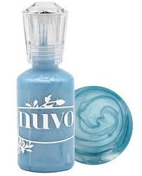 Nuvo Crystal Drops - Metallic Blue Ice