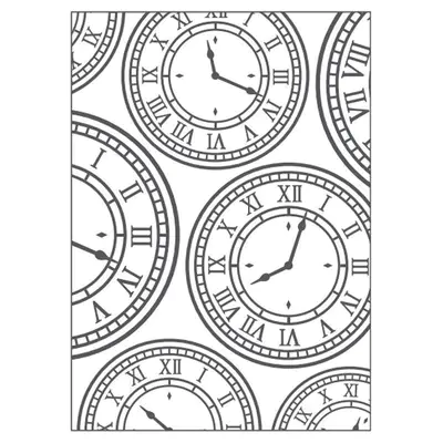 Placa para emboss - relevo - Relógios