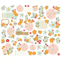 Die Cuts Floral Bits For the Record - Simple Stories - comprar online