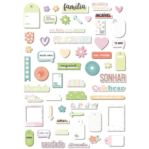 Die Cuts Mais Dias Assim - Colecao Toda Basica JuJu Scrapbook