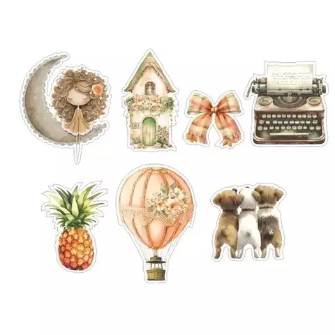 Acrílico Aplique Sintonia - modelo 1 Coleção SINTONIA - Carina Sartor