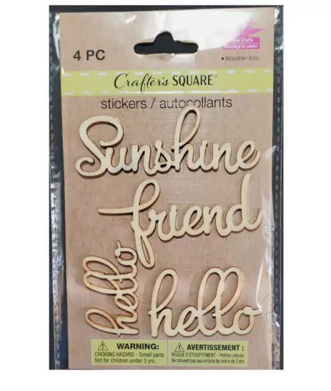 Adesivo em MDF - Palavras