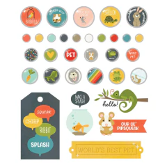 Brads decorativo - Pet Shoppe - Simple Stories - comprar online