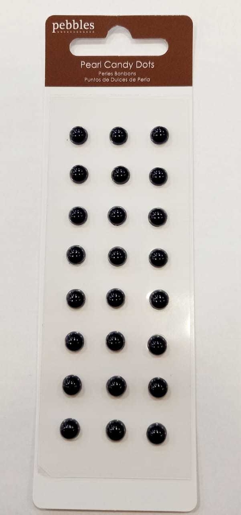 CANDY DOTS PEBBLES- PRETO