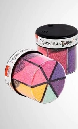 Glitter Shaker C/ 6 Cores - BRW