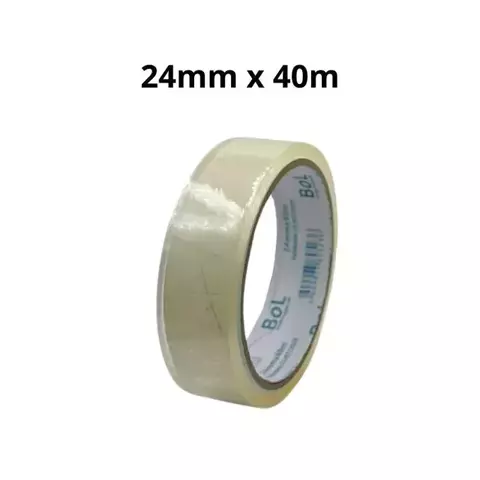 FITA TRANSPARENTE PP BOL 24mm X 40m / UND OU PAC COM 6 - comprar online